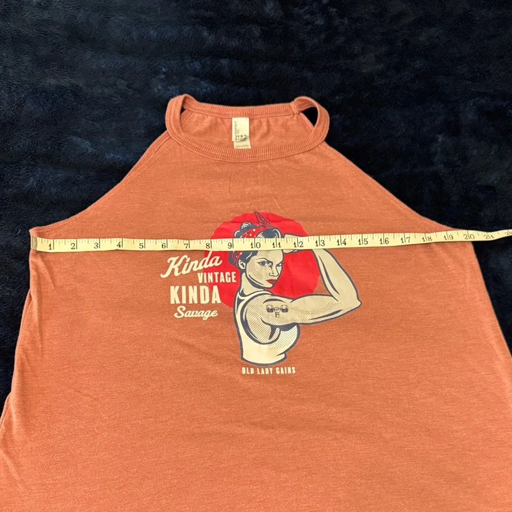 Old Lady Gains Gym Tank Top - Picture 3 of 4